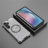 Husa de protectie Techsuit HoneyComb Shield MagSafe compatibil cu Samsung Galaxy A35 5G, Alb