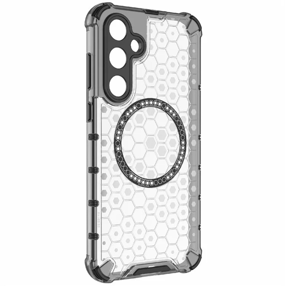 Husa de protectie Techsuit HoneyComb Shield MagSafe compatibil cu Samsung Galaxy A55 5G, Alb
