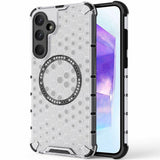 Husa de protectie Techsuit HoneyComb Shield MagSafe compatibil cu Samsung Galaxy A55 5G, Alb