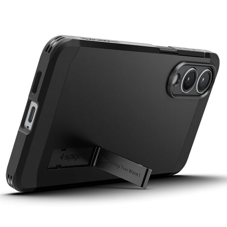 Husa de protectie Spigen Tough Armor MagSafe (ACS09422) compatibil cu Samsung Galaxy S25 Edge, Negru