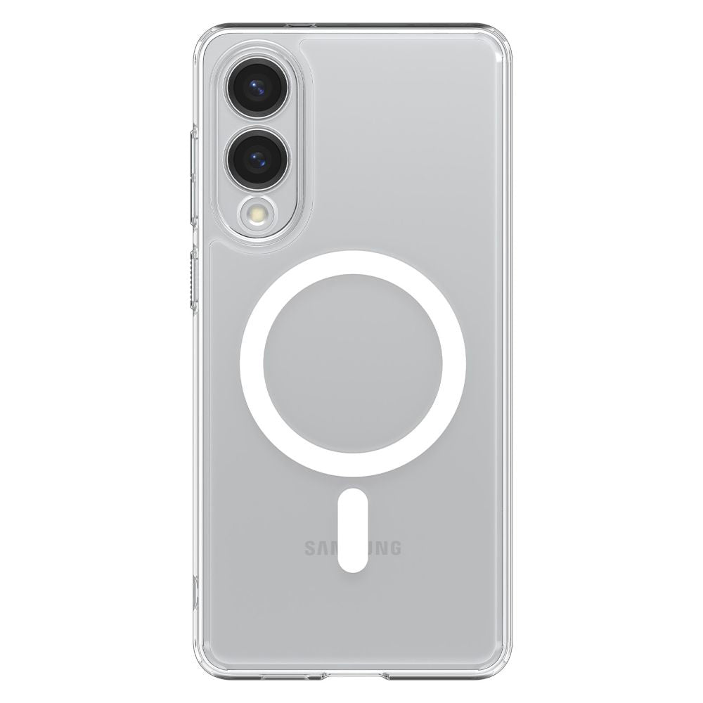 Husa de protectie Spigen Ultra Hybrid MagSafe (ACS09418) compatibil cu Samsung Galaxy S25 Edge, Transparent / White