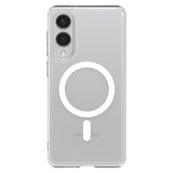 Husa de protectie Spigen Ultra Hybrid MagSafe (ACS09418) compatibil cu Samsung Galaxy S25 Edge, Transparent / White