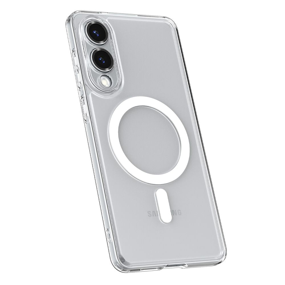 Husa de protectie Spigen Ultra Hybrid MagSafe (ACS09418) compatibil cu Samsung Galaxy S25 Edge, Transparent / White