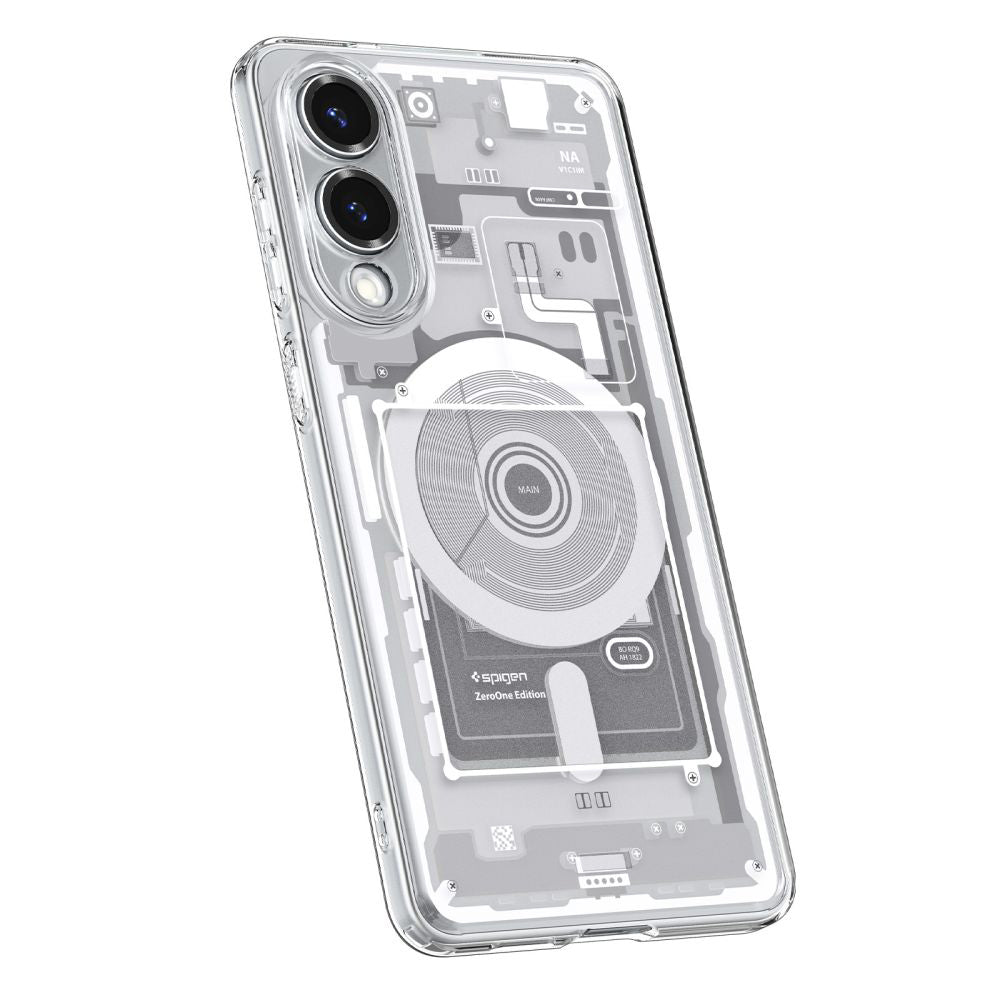 Husa de protectie Spigen Ultra Hybrid Zero One MagSafe (ACS09417) compatibil cu Samsung Galaxy S25 Edge, Alb
