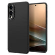 Husa de protectie Spigen Liquid Air (ACS09420) compatibil cu Samsung Galaxy S25 Edge, Negru Mat