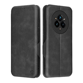 Husa de protectie Techsuit Safe Wallet Plus compatibil cu Realme 14 Pro+, Negru