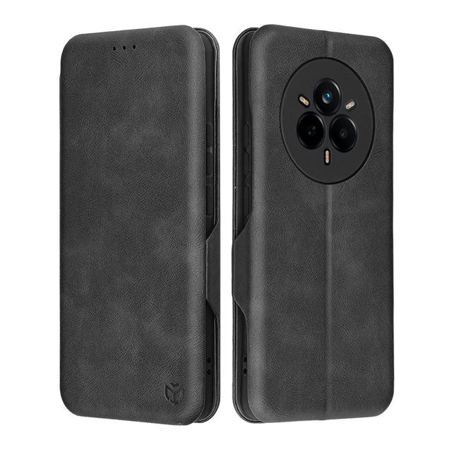 Husa de protectie Techsuit Safe Wallet Plus compatibil cu Realme 14 Pro, Negru