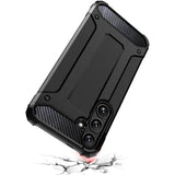 Husa de protectie Techsuit Hybrid Armor compatibil cu Samsung Galaxy S25, Negru