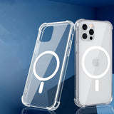 Husa de protectie Techsuit Shockproof Clear Silicone MagSafe compatibil cu Oppo A40 4G, Transparent