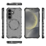 Husa de protectie Techsuit HoneyComb Shield MagSafe compatibil cu Samsung Galaxy S25 Plus, Negru