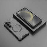 Husa de protectie Techsuit HoneyComb Shield MagSafe compatibil cu Samsung Galaxy S25 Plus, Negru