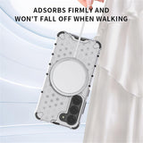 Husa de protectie Techsuit HoneyComb Shield MagSafe compatibil cu Oppo Reno13, Alb