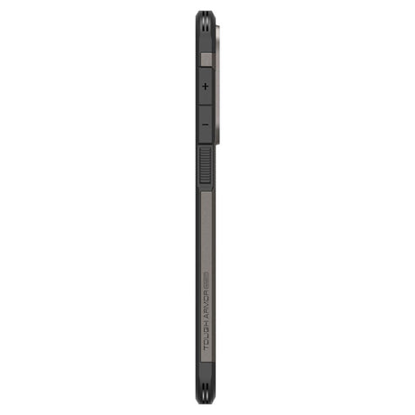 Husa de protectie Spigen Tough Armor MagSafe (ACS09423) compatibil cu Samsung Galaxy S25 Edge, Gunmetal