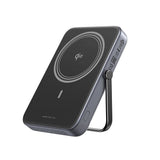 Baterie externa Ugreen Wireless PB764 (45329), MagSafe, Fast Charge, TFT Display, Stand, 10000mAh, USB-C, 20W, Gri Spatial