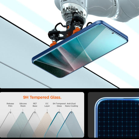 Folie de protectie Spigen Glas.tR EZ-FIT Pro (AGL09411) compatibil cu Samsung Galaxy S25 Edge, Transparent