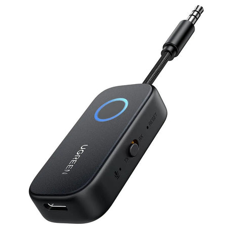 Gadget Ugreen Audio Receiver CM672 (35222A), Type-C Female, Jack 3.5mm Male, Mic, Bluetooth 5.2, 300mAh, Hi-Res Audio, Gri