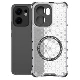 Husa de protectie Techsuit HoneyComb Shield MagSafe compatibil cu Oppo Reno13 F 4G / Reno13 F 5G / Reno13 FS 5G, Alb