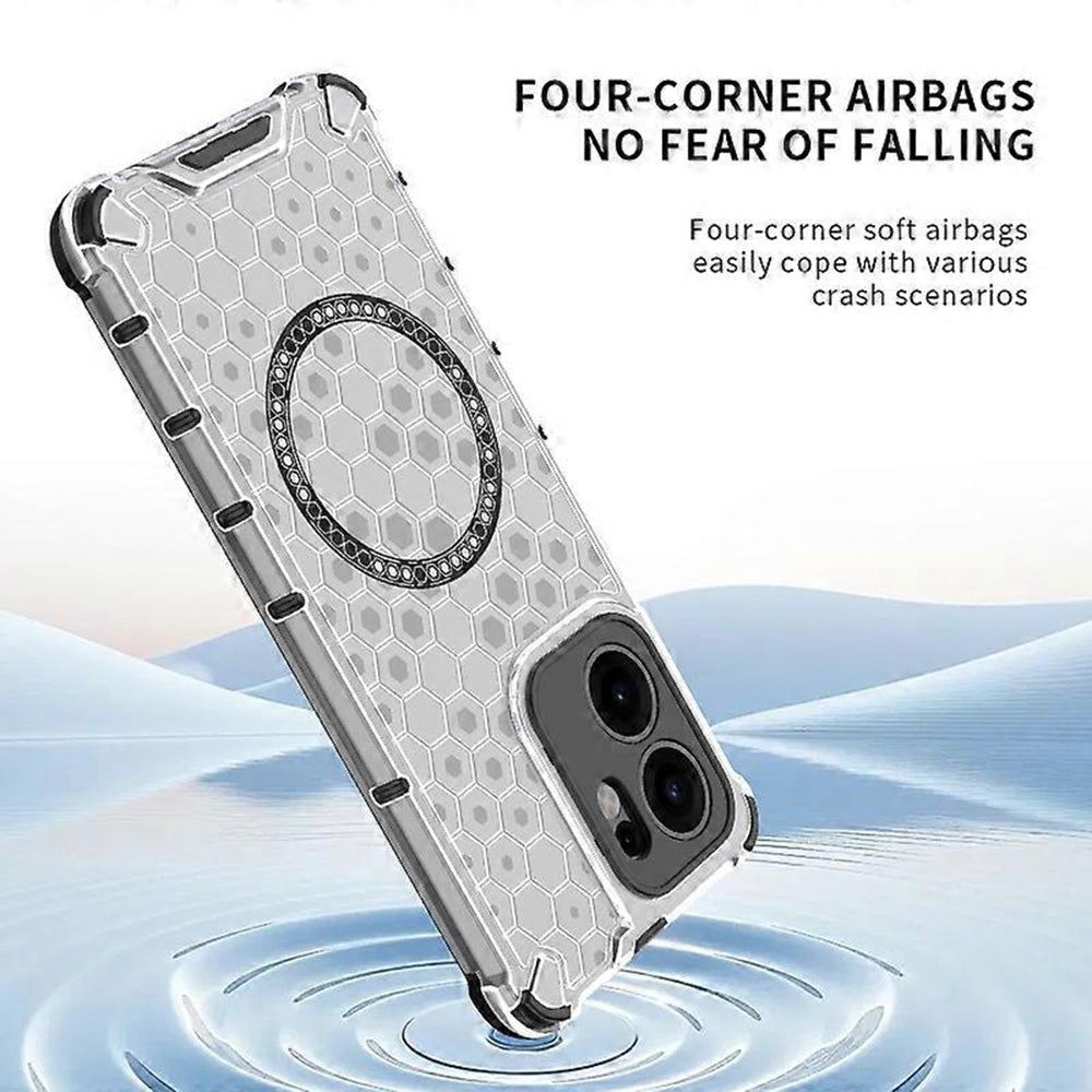 Husa de protectie Techsuit HoneyComb Shield MagSafe compatibil cu Oppo Reno13 F 4G / Reno13 F 5G / Reno13 FS 5G, Negru