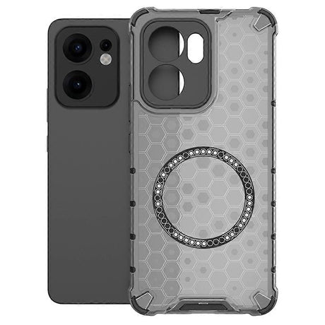 Husa de protectie Techsuit HoneyComb Shield MagSafe compatibil cu Oppo Reno13 F 4G / Reno13 F 5G / Reno13 FS 5G, Negru
