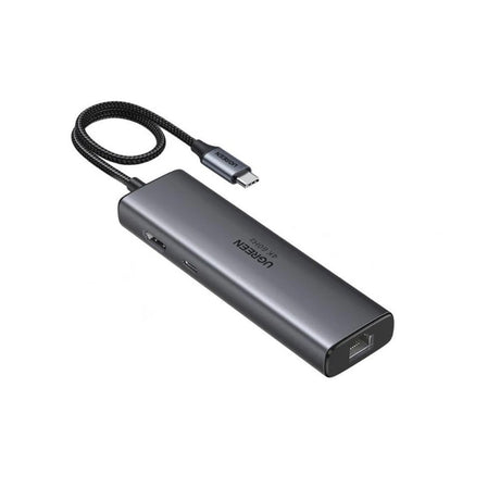 Hub/Dock Ugreen Docking Station CM512 (45000), Type-C to 2x USB3.2, 1x RJ45 1000Mbps, 1x HMDI, 2x Type-C, PD100W, 10Gbps, Gri