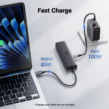Hub/Dock Ugreen Docking Station CM512 (45000), Type-C to 2x USB3.2, 1x RJ45 1000Mbps, 1x HMDI, 2x Type-C, PD100W, 10Gbps, Gri