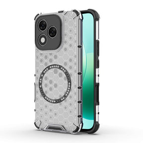 Husa de protectie Techsuit HoneyComb Shield MagSafe compatibil cu Honor 400 Lite, Alb
