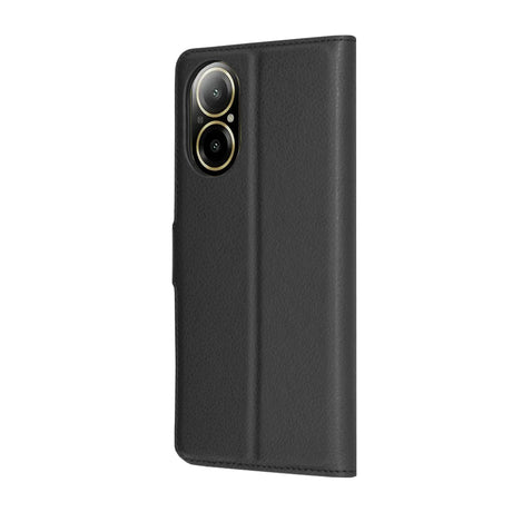 Husa de protectie Techsuit Leather Folio compatibil cu Realme C67 4G, Negru