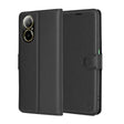 Husa de protectie Techsuit Leather Folio compatibil cu Realme C67 4G, Negru
