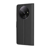 Husa de protectie Techsuit Leather Folio compatibil cu Xiaomi Redmi A3 / Redmi A3x, Negru