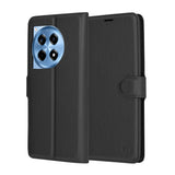 Husa de protectie Techsuit Leather Folio compatibil cu OnePlus 12R, Negru