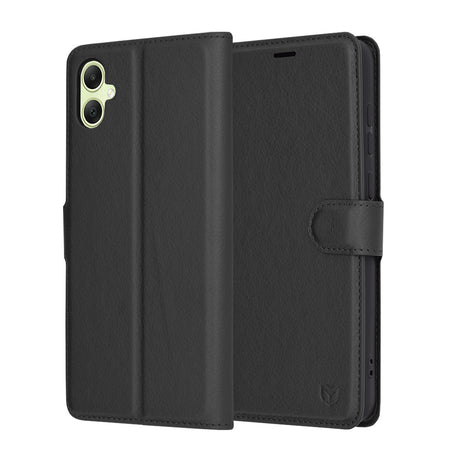 Husa de protectie Techsuit Leather Folio compatibil cu Samsung Galaxy A05, Negru