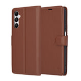 Husa de protectie Techsuit Leather Folio compatibil cu Samsung Galaxy A05s, Maro