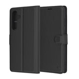 Husa de protectie Techsuit Leather Folio compatibil cu Samsung Galaxy S24 FE, Negru
