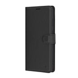 Husa de protectie Techsuit Leather Folio compatibil cu Samsung Galaxy S24 FE, Negru