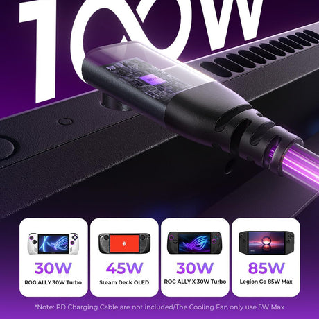 Accesoriu gaming Lisen Docking Station S1 (YL0423110005), HDMI 2.0 4K, 3x USB3.0, USB-C PD100W, Ethernet, 2x Cooling Fan, OLED, Negru