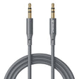 Adaptor Techsuit Premium Cable Adapter SoundFleX (AC3), 3.5mm to Jack, Hi-Fi Quality, Silica Gel, 1m, Gri