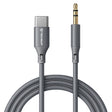 Adaptor Techsuit Premium Cable Adapter SoundFleX (AC4), Type-C to 3.5mm Jack, Hi-Fi Quality, DAC Chip, Silica Gel, 1m, Gri