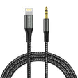 Adaptor Techsuit Premium Cable Adapter NexaSound (AC17), Lightning to 3.5mm Jack, Nylon Braided + Aluminum Alloy, 1m, Gri