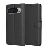Husa de protectie Techsuit Leather Folio compatibil cu Google Pixel 9 Pro XL, Negru