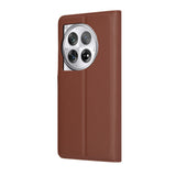Husa de protectie Techsuit Leather Folio compatibil cu OnePlus 12, Maro