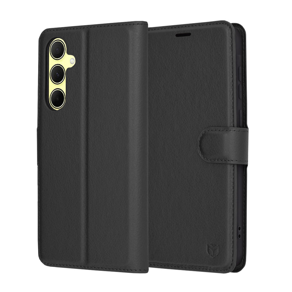 Husa de protectie Techsuit Leather Folio compatibil cu Samsung Galaxy A35 5G, Negru