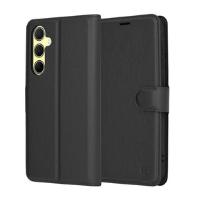 Husa de protectie Techsuit Leather Folio compatibil cu Samsung Galaxy A35 5G, Negru