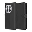 Husa de protectie Techsuit Leather Folio compatibil cu OnePlus 12, Negru