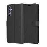 Husa de protectie Techsuit Leather Folio compatibil cu Samsung Galaxy S24, Negru