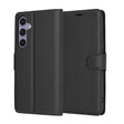 Husa de protectie Techsuit Leather Folio compatibil cu Samsung Galaxy S24 Plus, Negru