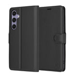 Husa de protectie Techsuit Leather Folio compatibil cu Samsung Galaxy S24 Plus, Negru