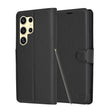 Husa de protectie Techsuit Leather Folio compatibil cu Samsung Galaxy S24 Ultra, Negru