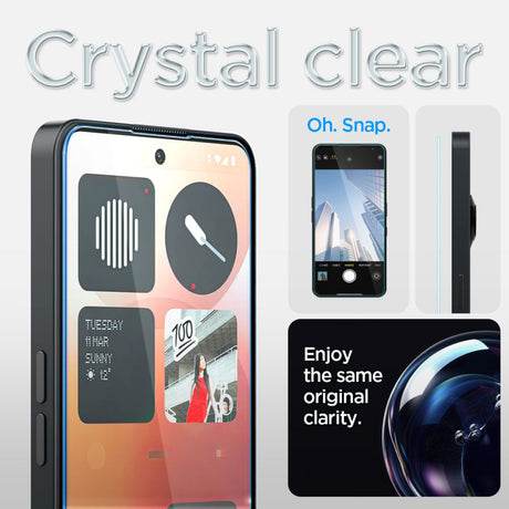 Spigen Glas.tR EZ-FIT HD átlátszó védőfólia Nothing Phone (3a) készülékhez