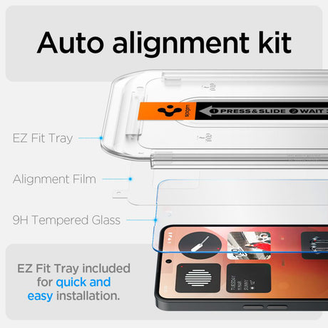 Spigen Glas.tR EZ-FIT HD átlátszó védőfólia Nothing Phone (3a) készülékhez
