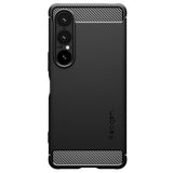 Husa de protectie Spigen Rugged Armor (ACS09591) compatibil cu Sony Xperia 1 VII, Negru Mat